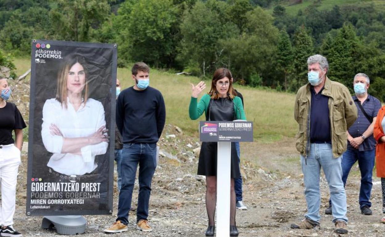 El acto electoral de Miren Gorrotxategi en Hondarribia.