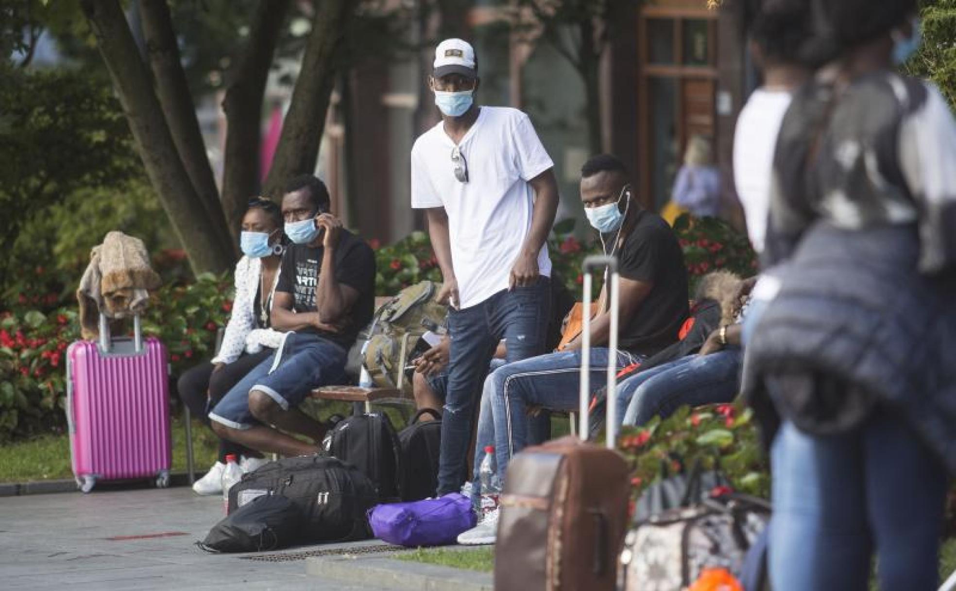 Después de hacer noche en Irun, el objetivo era poder seguir hacia Francia.