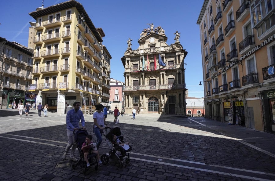 Fotos: Pamplona sin fiestas de San Fermín