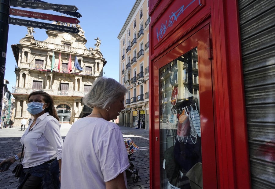 Fotos: Pamplona sin fiestas de San Fermín