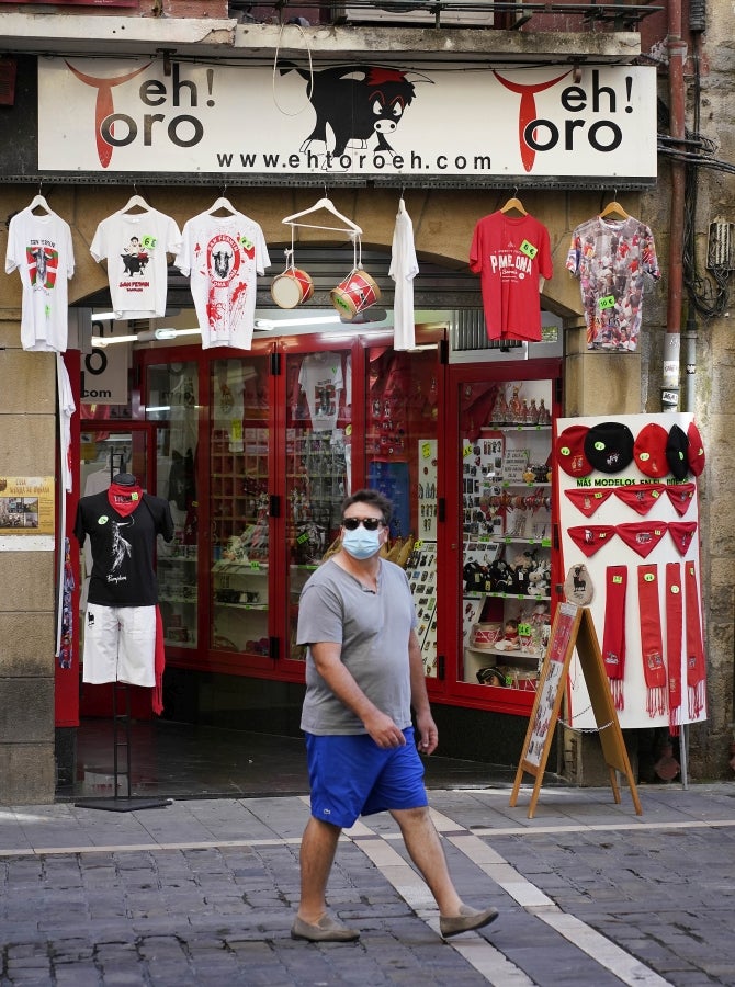 Fotos: Pamplona sin fiestas de San Fermín