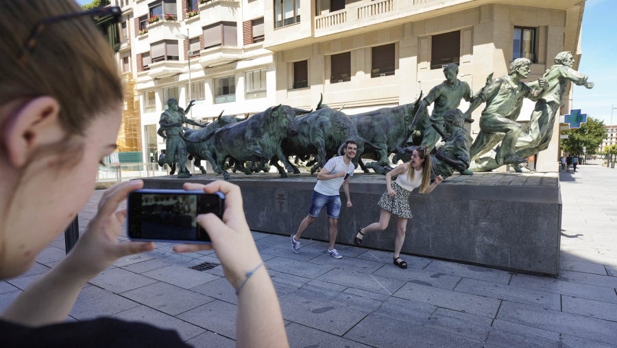 Fotos: Pamplona sin fiestas de San Fermín