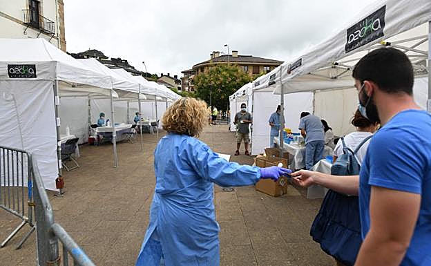 Unas veinte personas han estado en contacto próximo con cada uno de los siete infectados de Ordizia