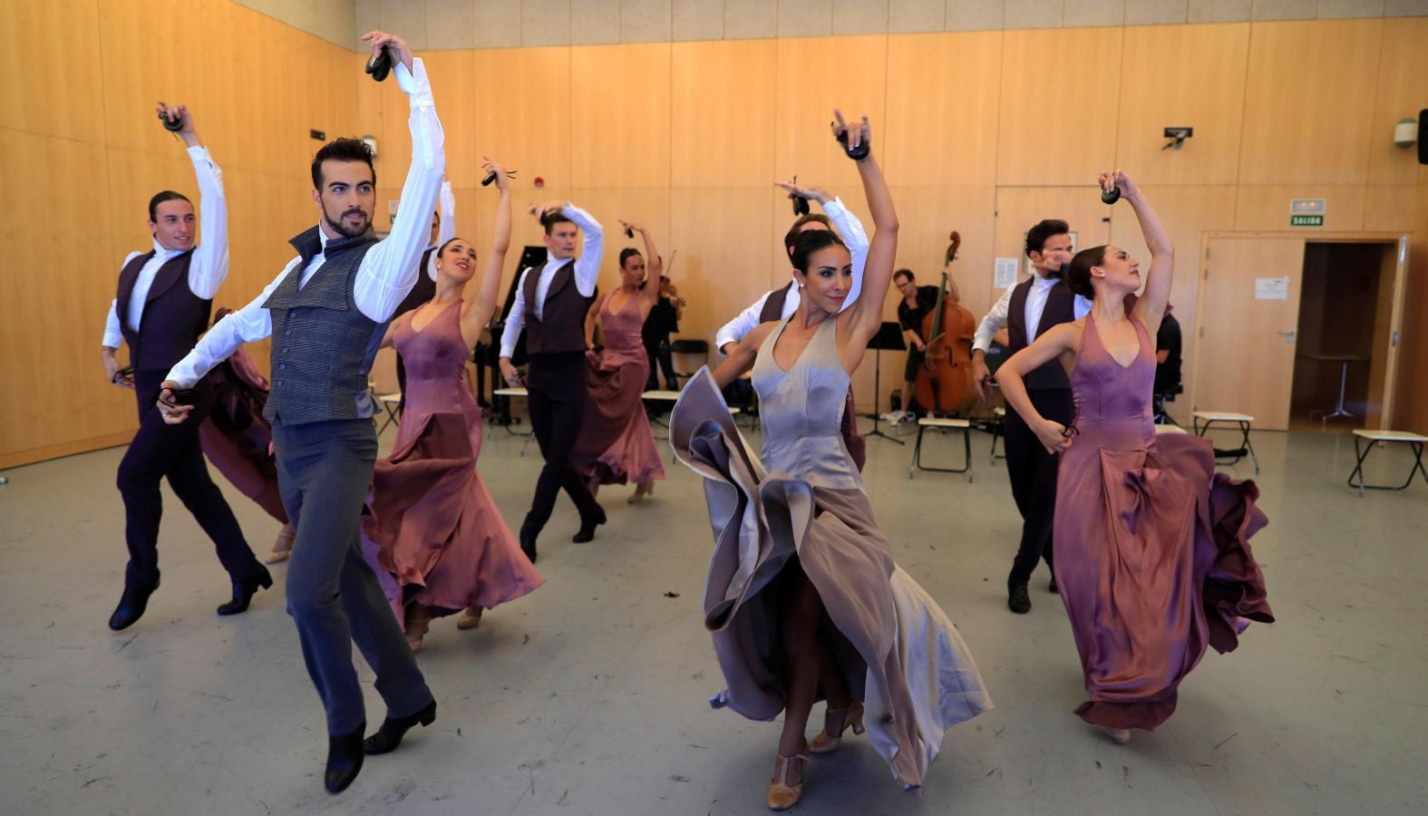 Ensayo general de 'Alento', la obra que la compañía de Antonio Najarro, ex director del Ballet Nacional Español, estrenará el próximo 11 de Julio dentro del marco 69 Festival Internacional de Música y Danza de Granada.