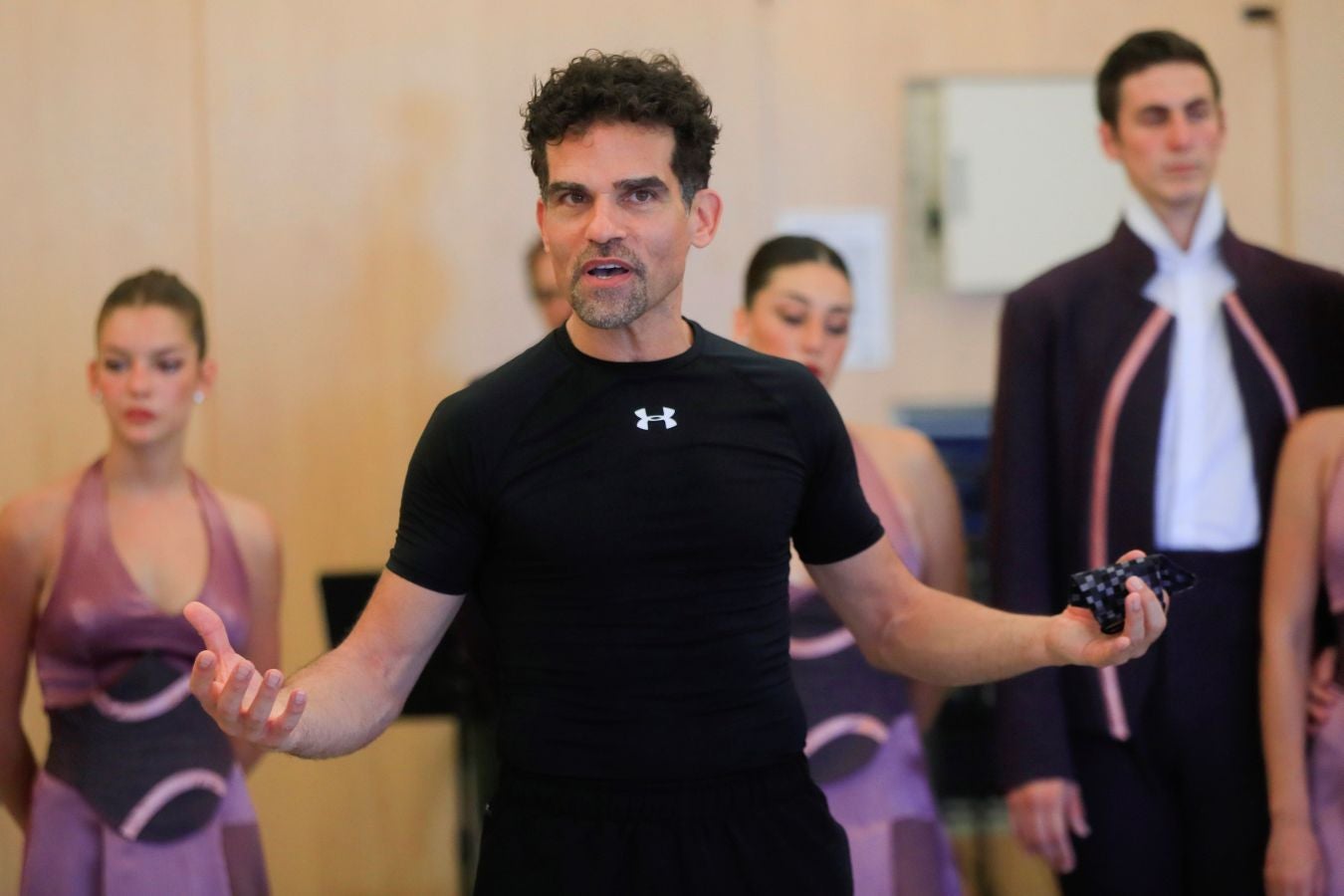 Ensayo general de 'Alento', la obra que la compañía de Antonio Najarro, ex director del Ballet Nacional Español, estrenará el próximo 11 de Julio dentro del marco 69 Festival Internacional de Música y Danza de Granada.