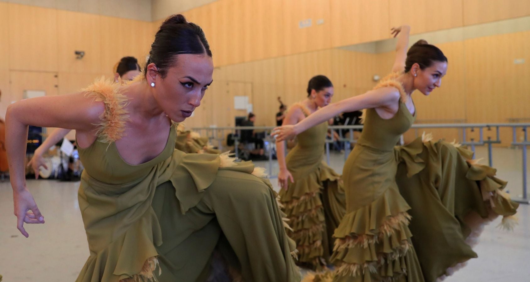 Ensayo general de 'Alento', la obra que la compañía de Antonio Najarro, ex director del Ballet Nacional Español, estrenará el próximo 11 de Julio dentro del marco 69 Festival Internacional de Música y Danza de Granada.