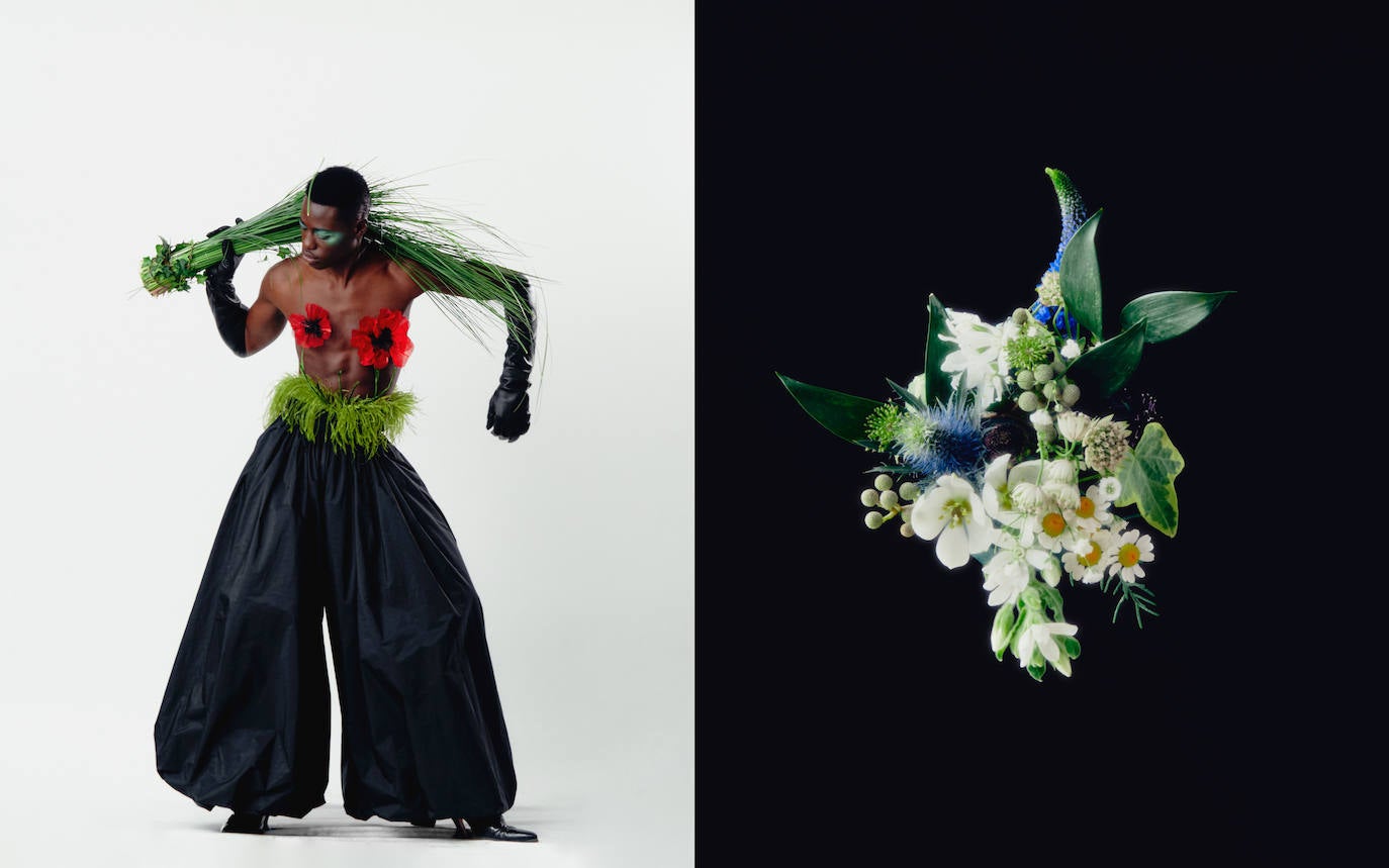 Palomo Spain rinde homenaje al esplendor de la Haute Couture en los años 1950 y 1960 y a sus grandes casas parisinas en una vuelta a los orígenes y a la manufactura de calidad y local. La colección SS21 The Rehearsal se ha confeccionado con una filosofía upcycling, a partir de materiales de archivo con un equipo de taller muy reducido y en tiempo récord debido al contexto actual