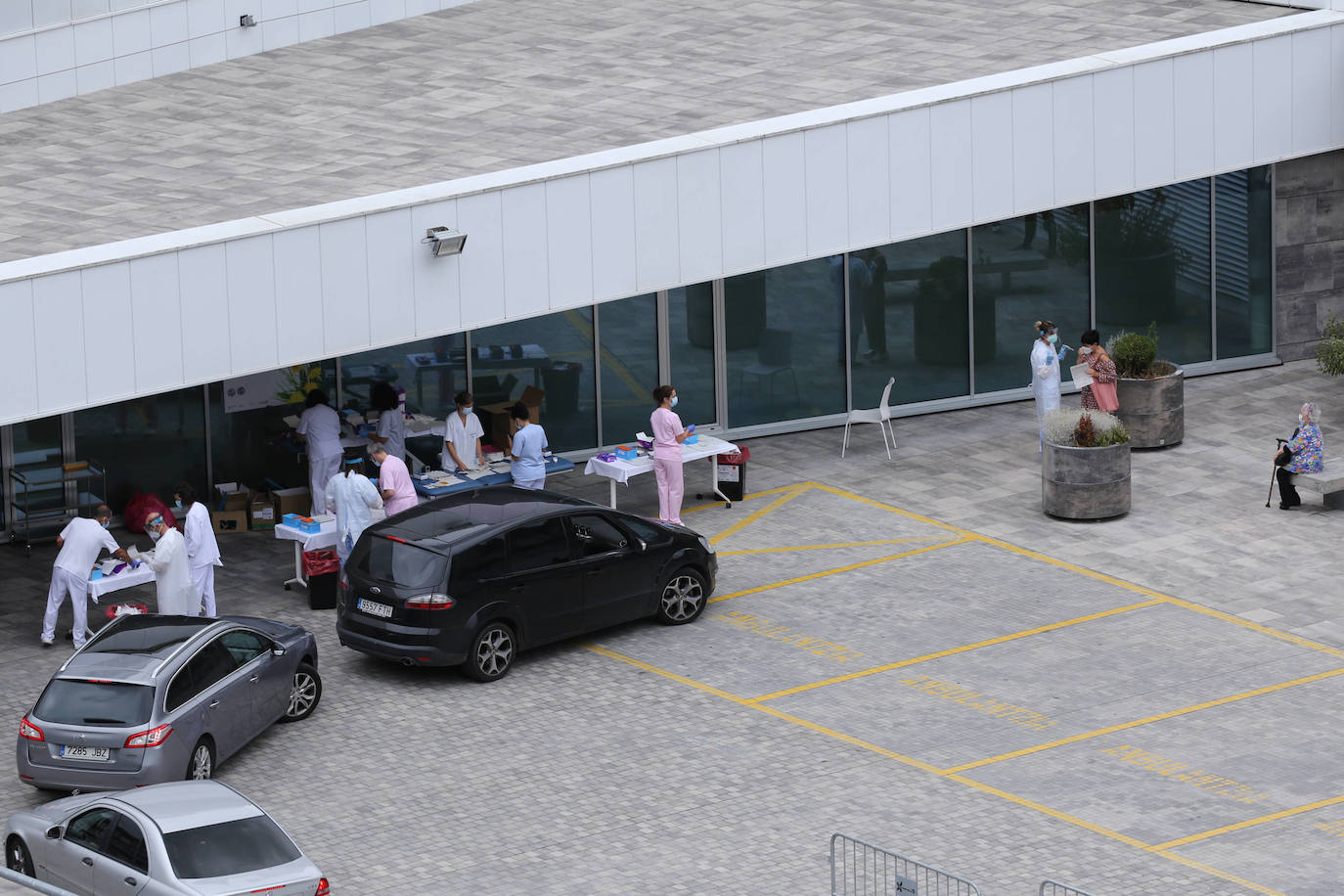 Pruebas PCR en Eibar. 