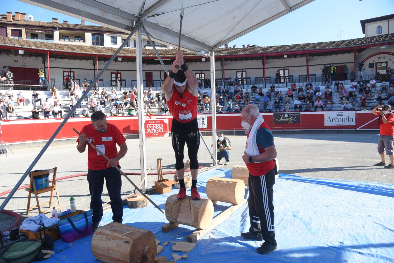 El expelotari se impuso a Joxean Olaskoaga 'Aizperro' en la apuesta combinada de tres trabajos aventajándolo en seis minutos y siete segundos