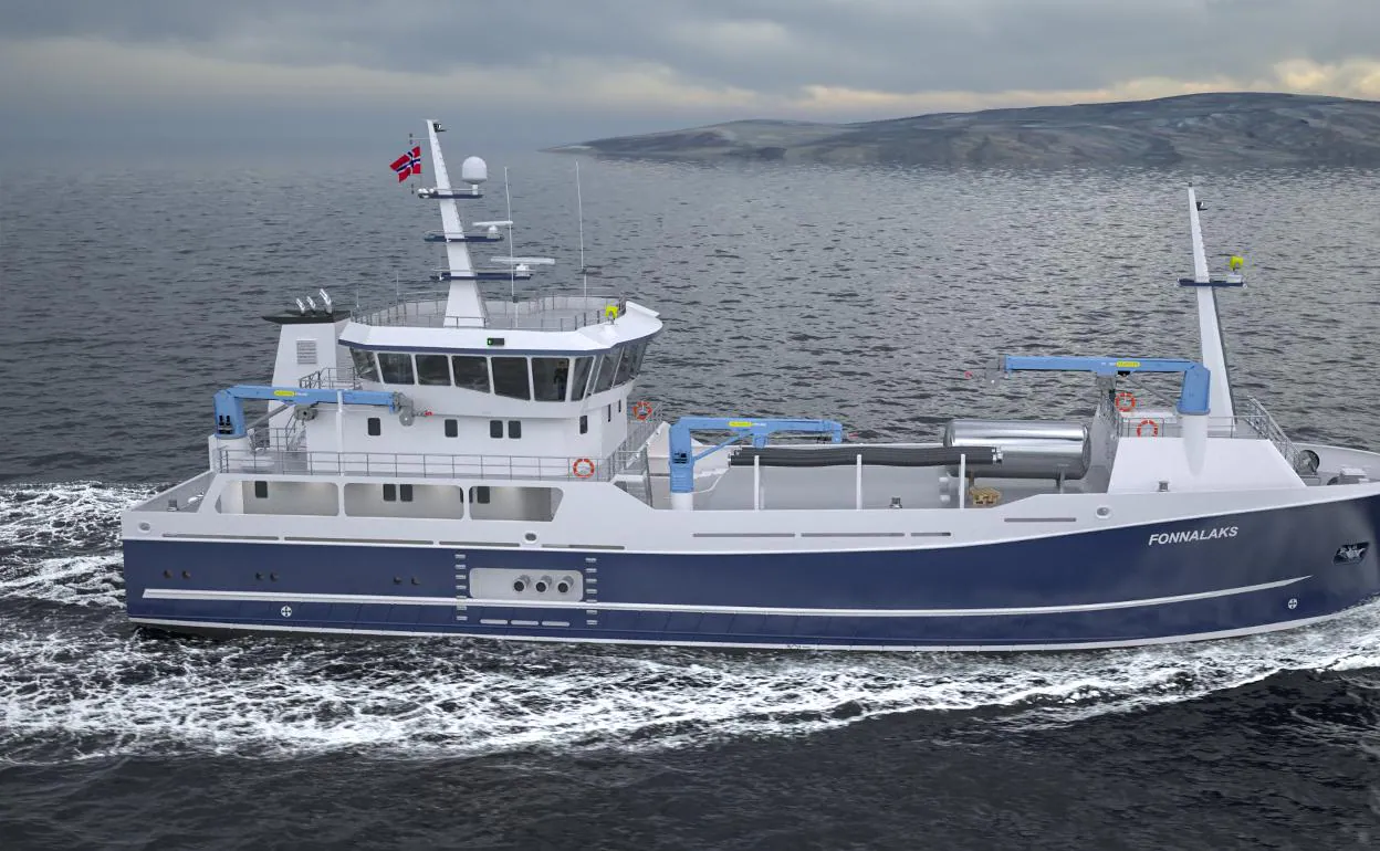 Simulación del barco que construirá Balenciaga para el armador noruego.