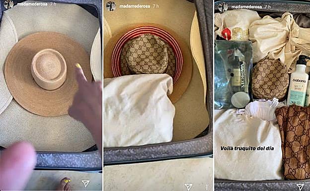 Truco paso por paso, de Madame de Rosa para llevar los sombreros en la maleta de vacaciones.