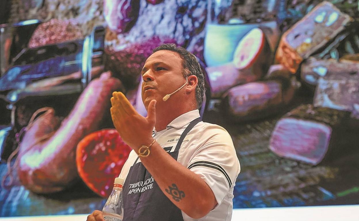 El chef Ángel León en una edición de San Sebastián Gastronomika. 