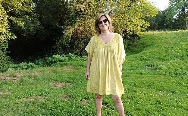 Pilar Garrido da una vuelta por el campo en los alrededores deSan Sebastián.