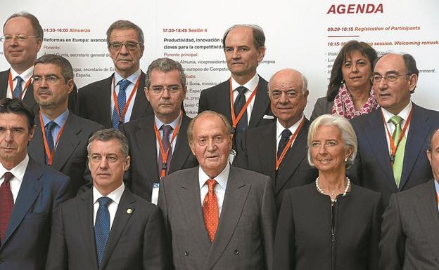 Inauguración del Foro Económico Mundial de Bilbao, en 2014