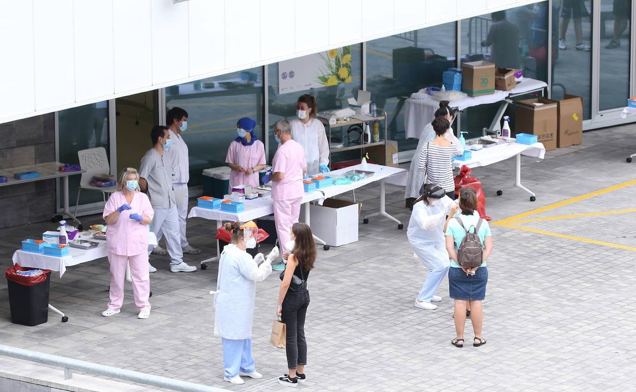 Pruebas PCR realizadas en el hospital de Eibar 
