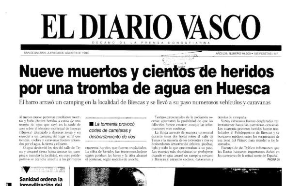 Imagen principal - Portadas de EL DIARIO VASCO del 8, 9 y 10 de agosto.