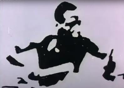 Imagen secundaria 1 - Bego Vicario, un fotograma de 'Homenaje a Tarzán' y el cartel de 'Ehiza'.