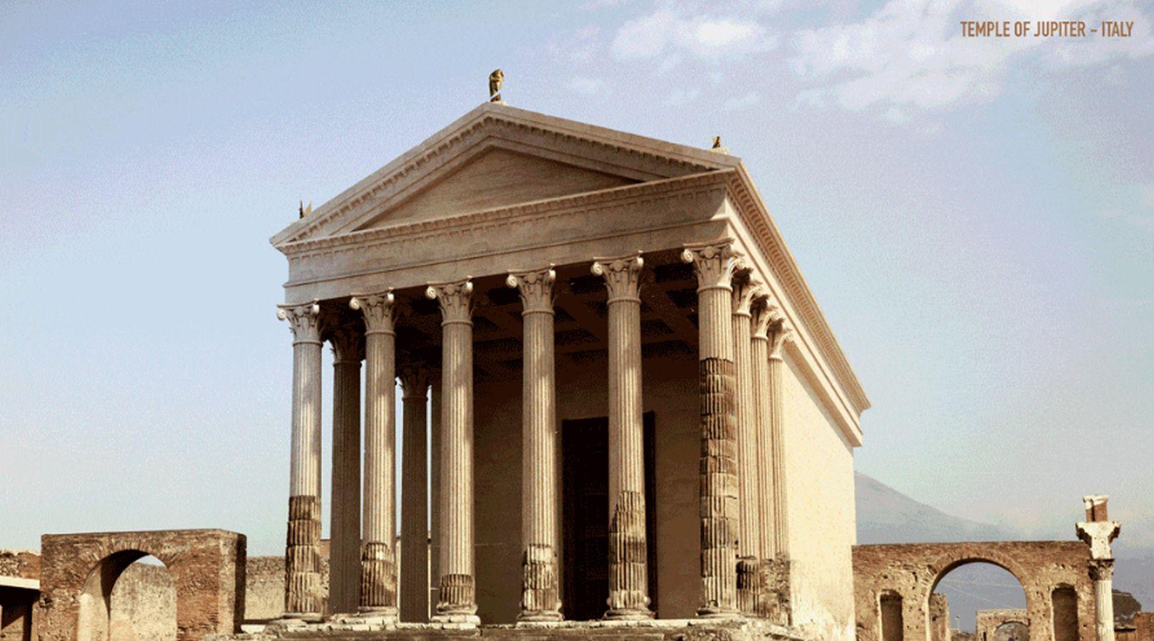 Así eran estos monumenos en la antiguedad. 