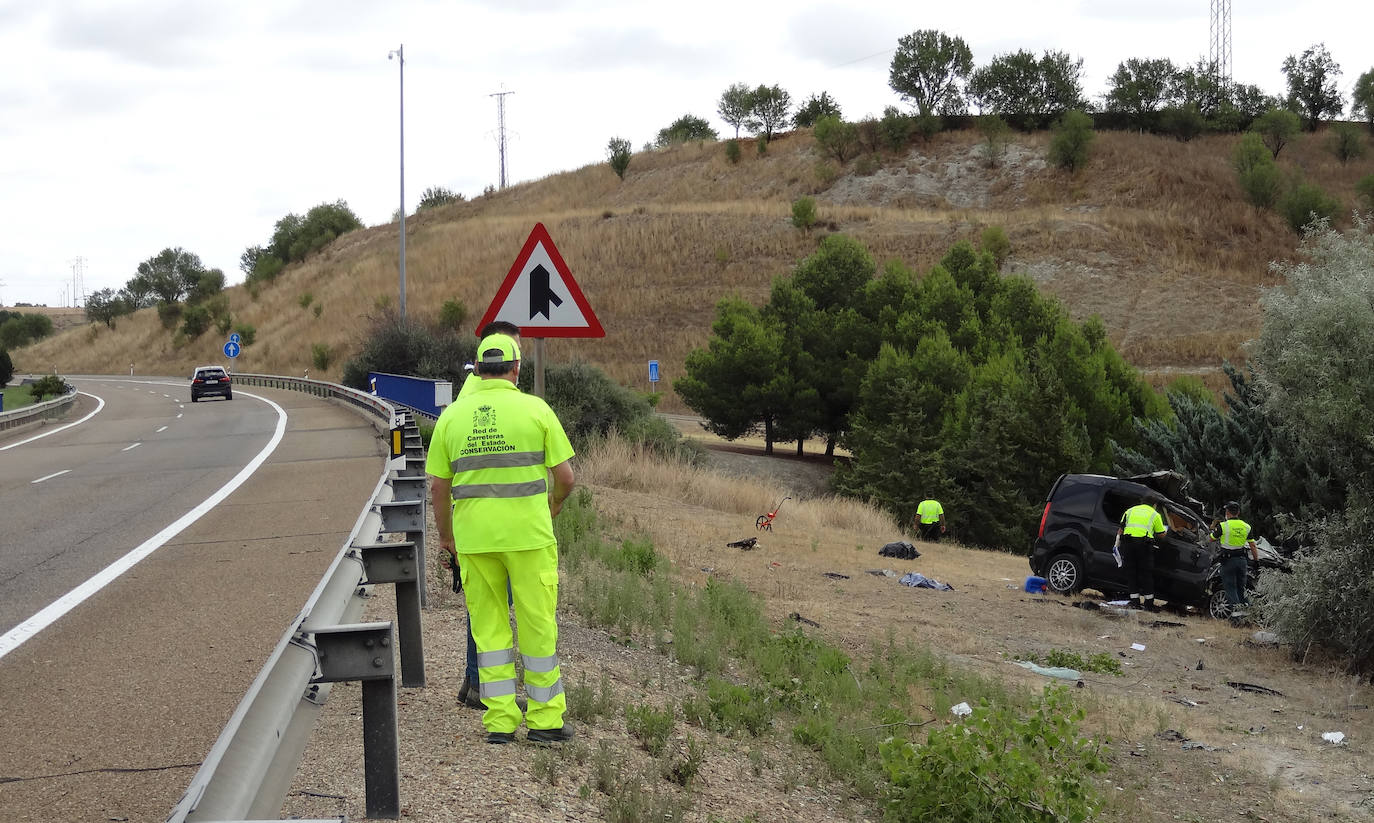 Fotos: Accidente mortal de un irunés en Valladolid