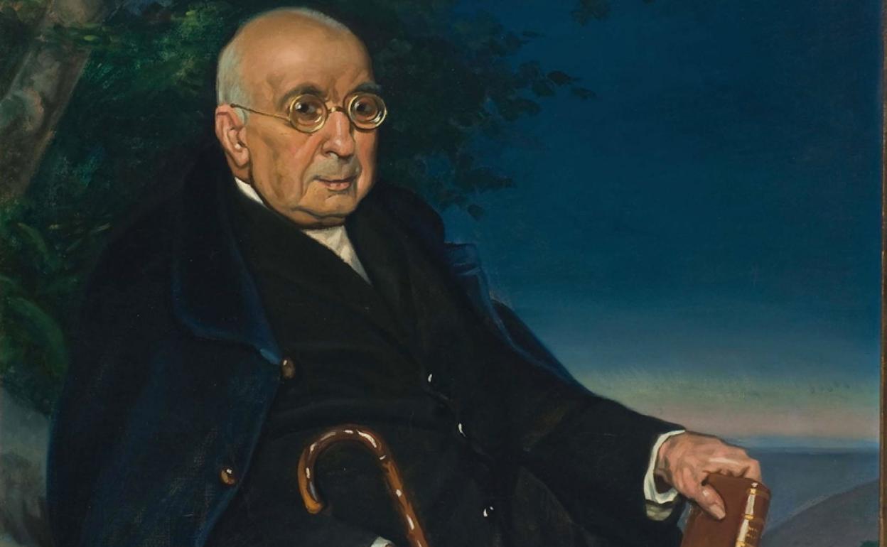 Retrato de Arturo Campión, realizado por Javier Ciga. 