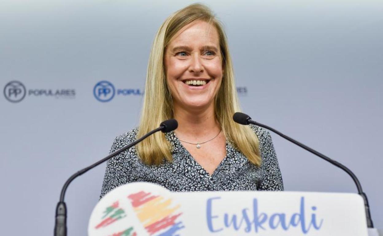 La presidenta del Partido Popular vasco, Amaya Fernández. 