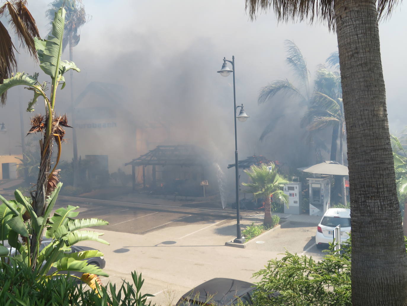 Efectivos del Plan Infoca y del Consorcio Provincial de Bomberos trabajan en la zona