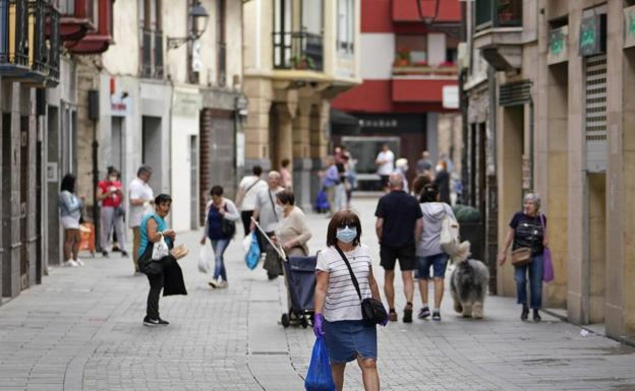 Vista de una calle de Errenteria.