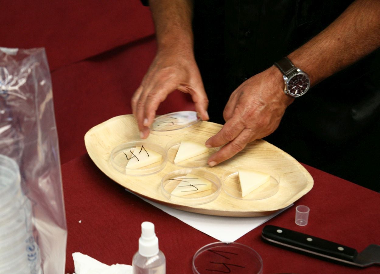 Patxi Lopez de Uralde Fernandez de Larrea es el ganador del XLVII concurso de quesos de Ordizia elaborados por pastores con leche cruda de Ardi Latxa o Karrantzana