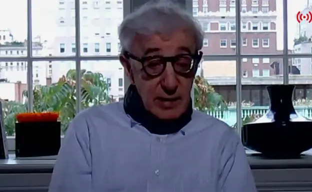 Woody Allen durante una de sus intervenciones.