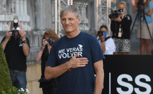 Viggo Mortensen, un Premio Donostia que ya brilla en la ciudad