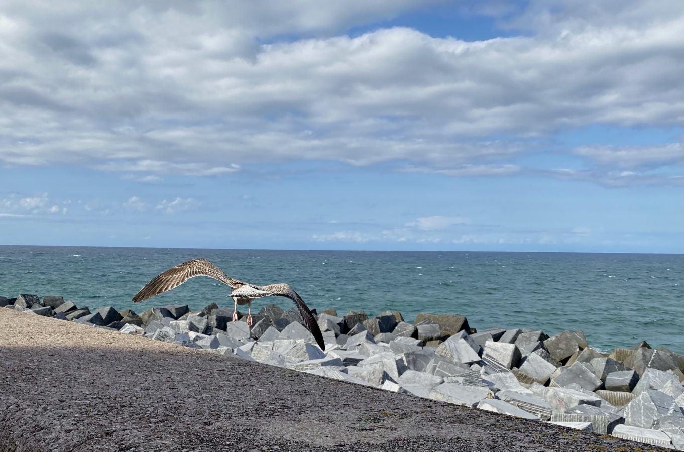 El fuerte oleaje ha azotado con fuerza la costa guipuzcoana en una jornada desapacible en la que 'Odette' no ha provocado incidencias destacables. 