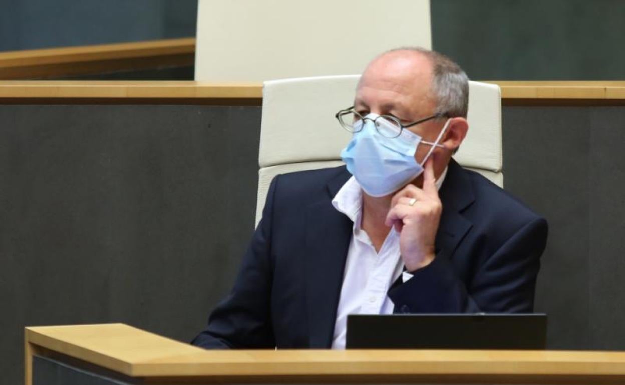 Juan Karlos Izagirre, este martes en el pleno en Juntas Generales