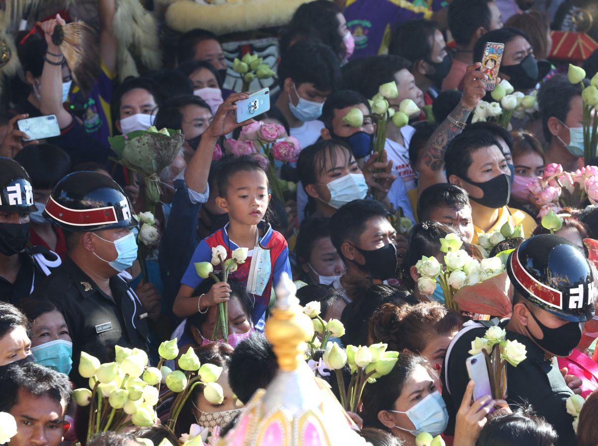 Festival de flores de loto en Tailandia 