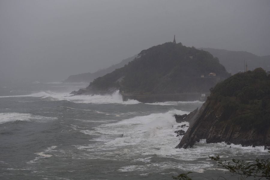 Las rachas de viento máximas registradas en zonas expuestas han alcanzado los 133,3 kilómetros por hora en Matxitxako