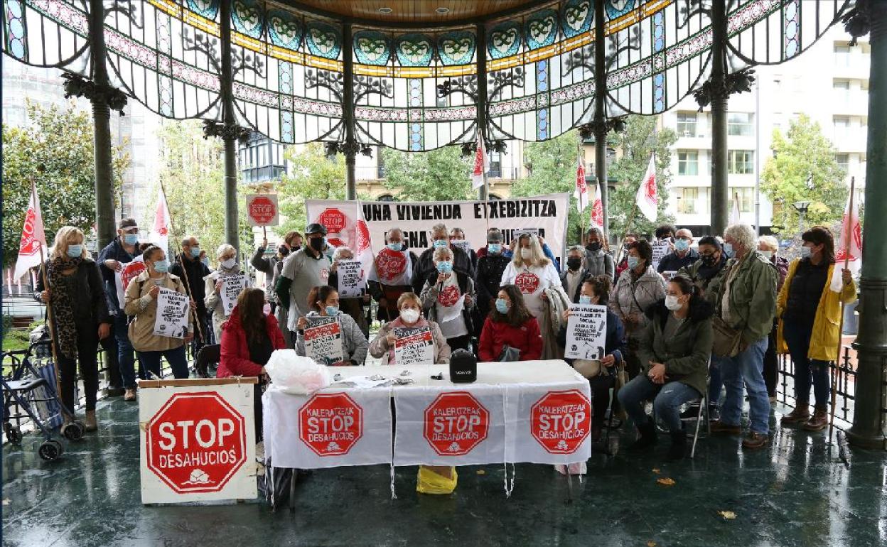 La rueda de prensa de este miércoles en San Sebastián. 