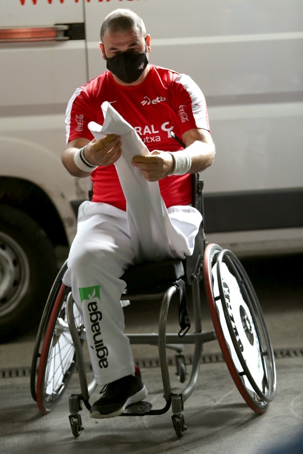 Errenteria ha acogido la final de pelota vasca adaptada, donde se han medido los jugadores clasificados el 4 de octubre en Bidania. 