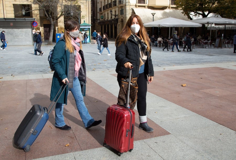Fotos: Turismo con mascarilla y frío