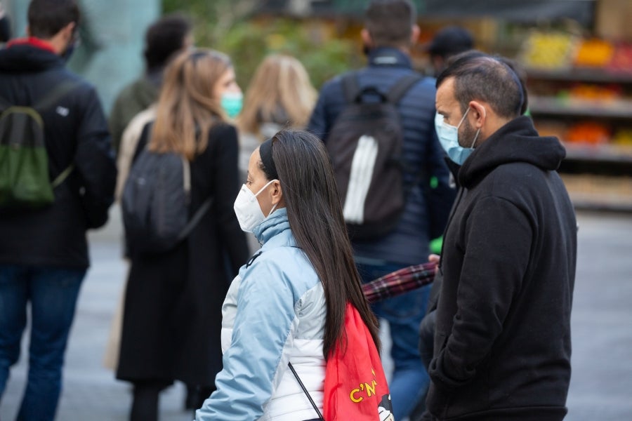 Fotos: Turismo con mascarilla y frío