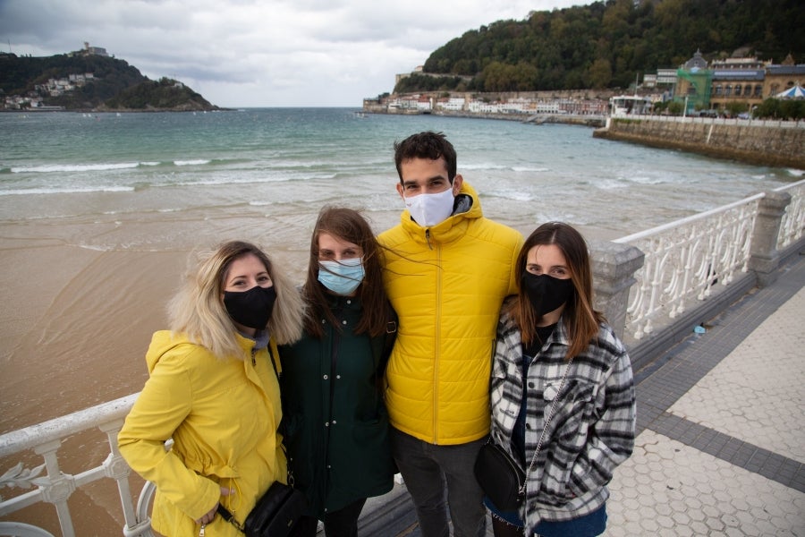 Fotos: Turismo con mascarilla y frío