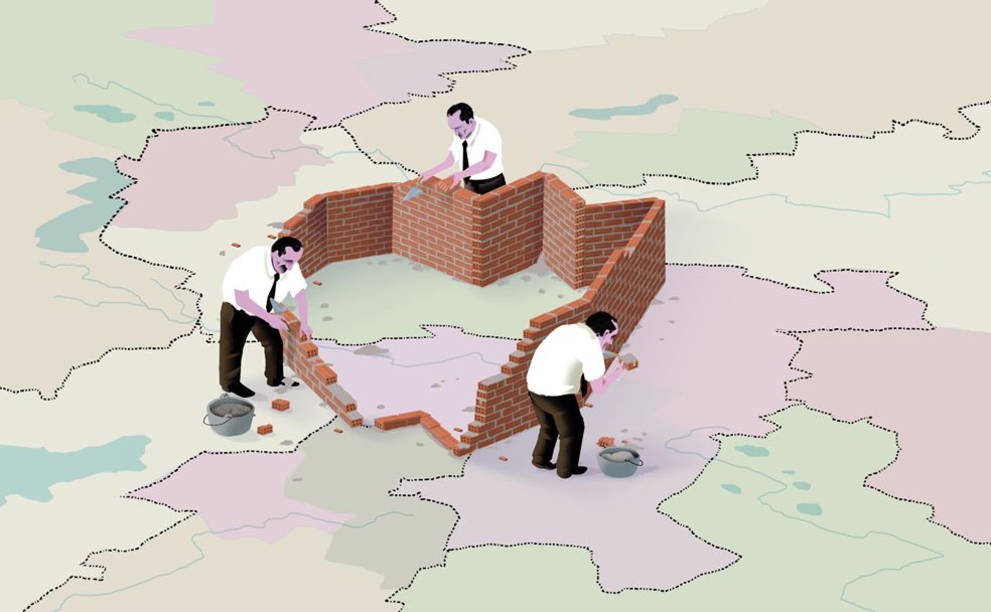 ¿Cuáles son algunos ejemplos de fronteras artificiales?
