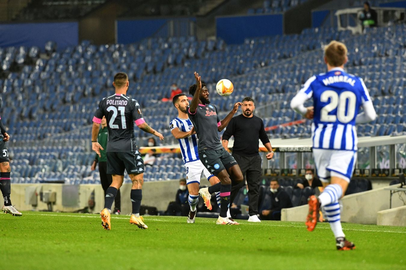 La Real Sociedad y el Nápoles han disputado la segunda jornada de la Europa League en el Reale Arena