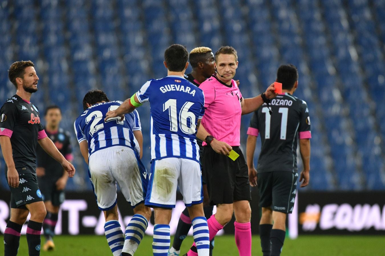 La Real Sociedad y el Nápoles han disputado la segunda jornada de la Europa League en el Reale Arena