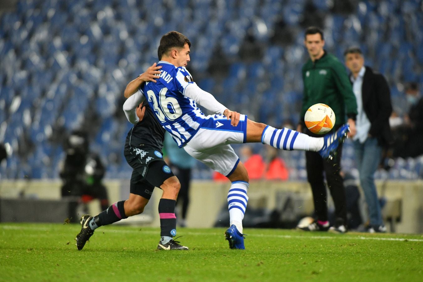 La Real Sociedad y el Nápoles han disputado la segunda jornada de la Europa League en el Reale Arena
