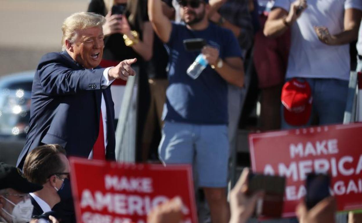 Trump, en un mitin en Arizona. 