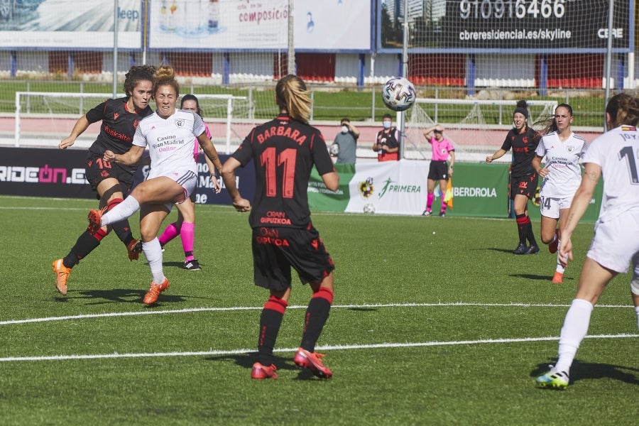 La Real Sociedad encajó este sábado su primera derrota liguera tras perder por la mínima en el feudo del Madrid CFF (1-0). El equipo dirigido por Natalia Arroyo no materializó sus oportunidades de gol y cayó en el Nuevo Matapiñonera ante el conjunto blanco, convertido en revelación: ha ganado tres de sus cuatro encuentros en este arranque y ha recibido tan solo un tanto. 