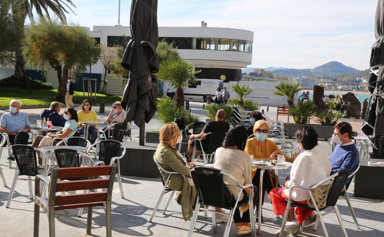 Imagen de las terrazas cerca del Naútico