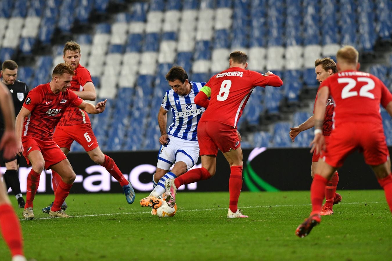 Los txuri-urdin sumaron los tres puntos gracias al gol de Portu en el minuto 58. 