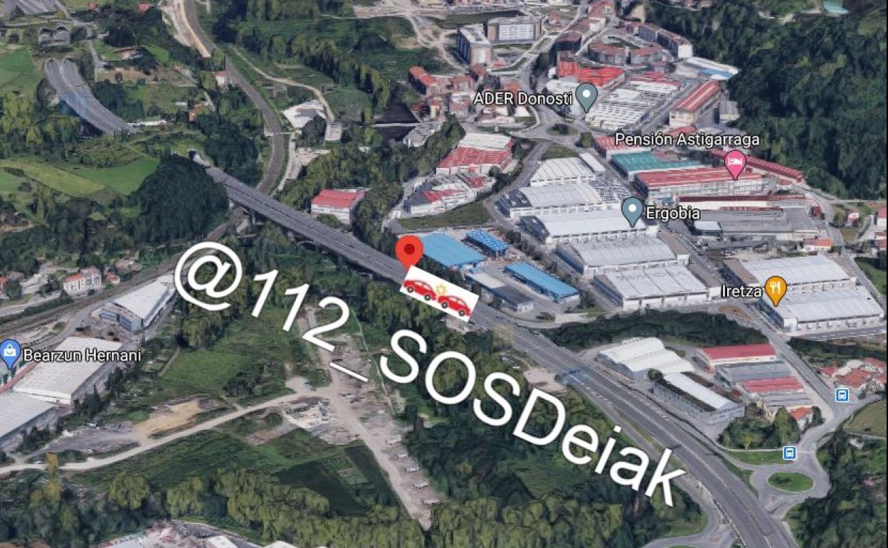 Cuatro personas heridas en dos accidentes en la A-15