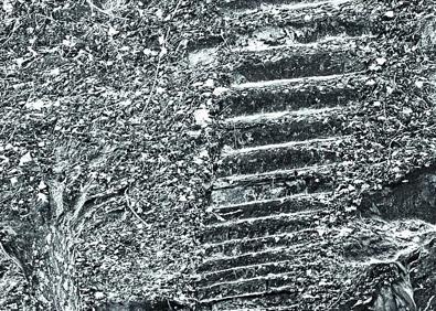 Imagen secundaria 1 - Cristina Iglesias ha elegido este muro de La Concha, Maialen Lujanbio la escalera del Cementerio de Los Ingleses y Ander Izagirre el edificio más alto de Donostia.