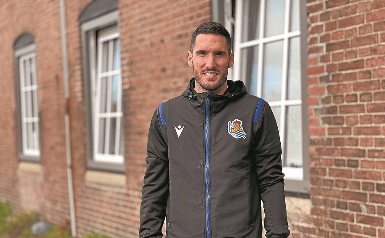 Zaldua, ayer en Holanda después del entrenamiento.